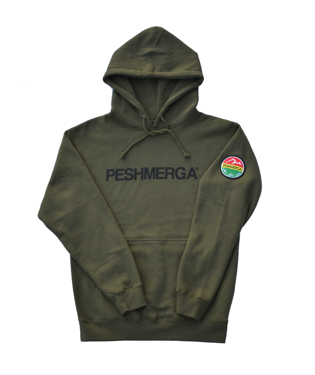 PESHMERGA MIDWEIGHT LOGO HOODIE (ARMY GREEN)