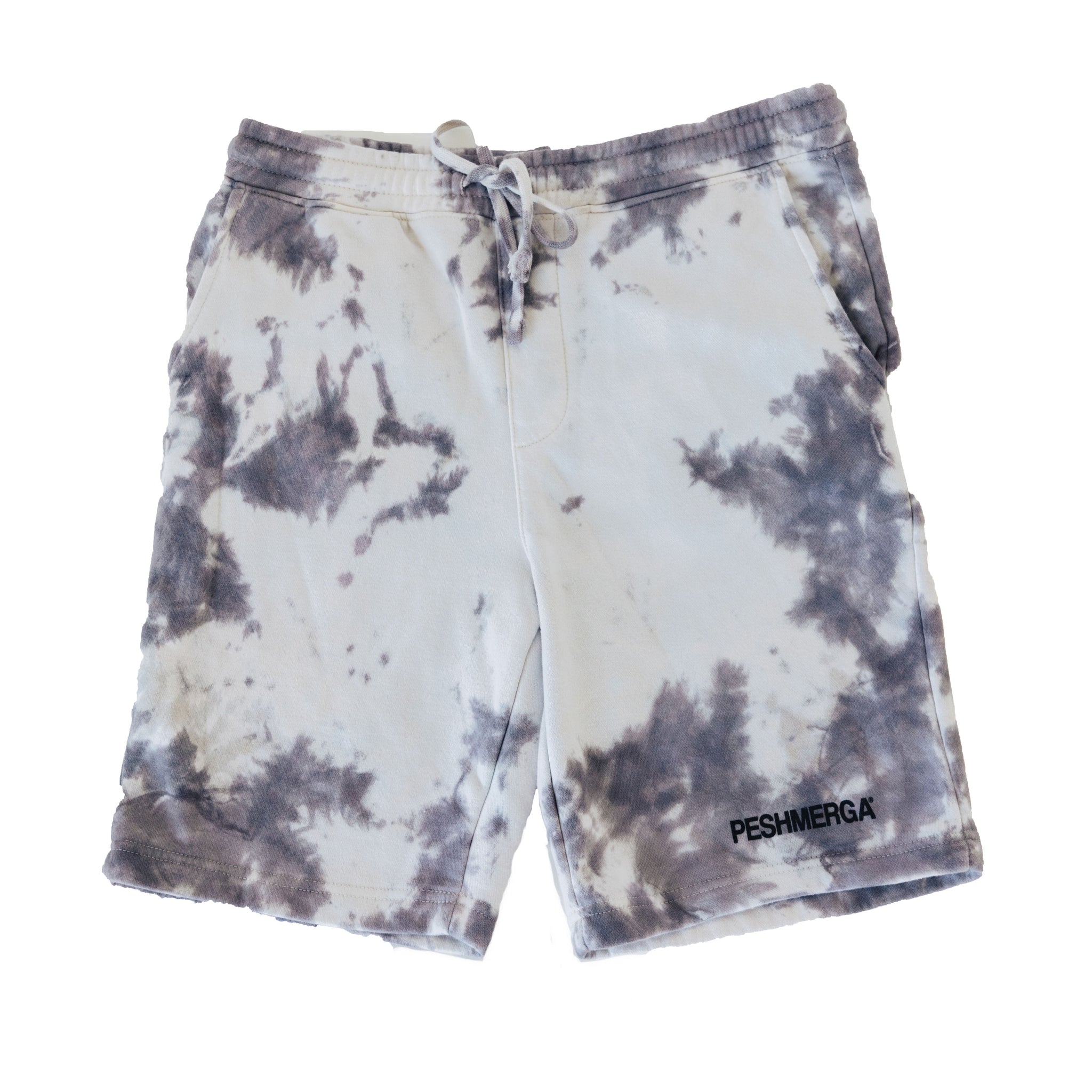 PESHMERGA TIE DYE SHORT (BLACK/GREY/WHITE)