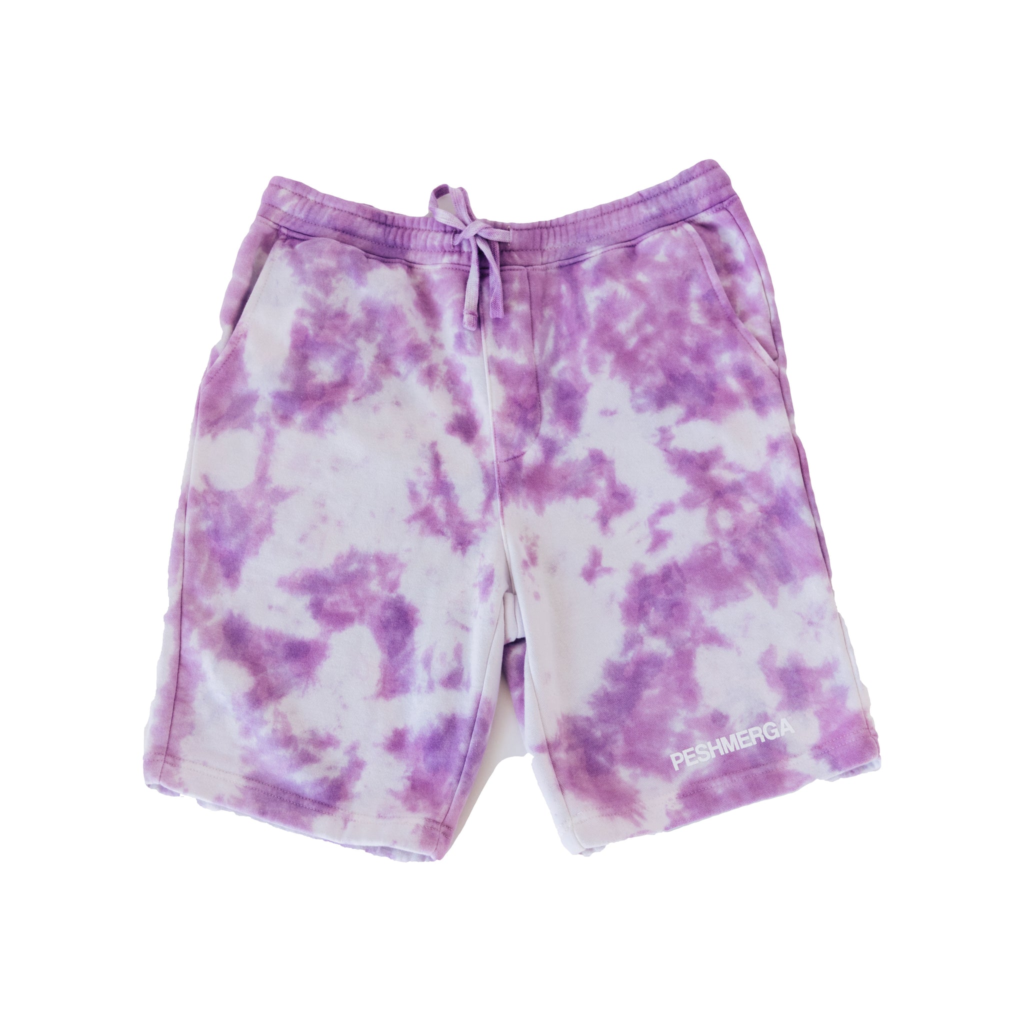 PESHMERGA TIE DYE FLEECE SHORT (LILAC VIOLET)