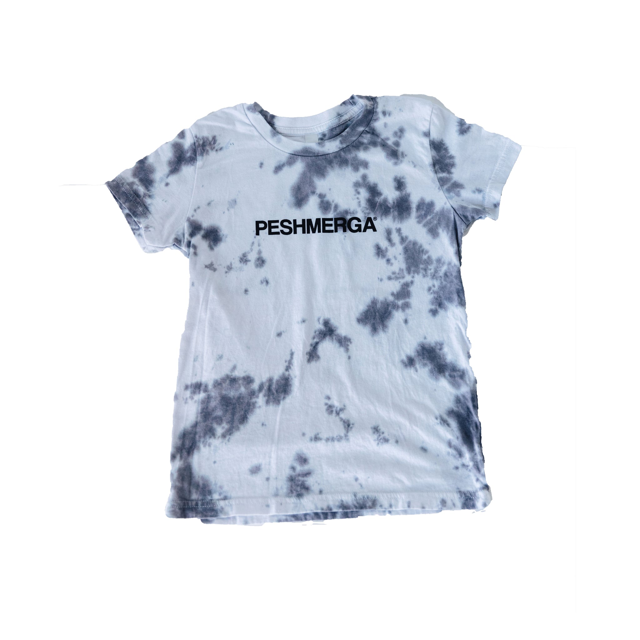 PESHMERGA KIDS TIE DYE TEE (BLACK/GREY/WHITE)